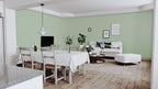 Dimoon 394''x17.7'' Green Peel and Stick Wallpaper Contact Paper Modern Self - Image 7