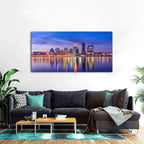 Louisville City Wall Art Sunset Kentucky Decor Colorful Waterfront Park Canvas - Image 4