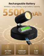 EZVALO Wireless LED Spotlights Indoor, 5500mAh Rechargeable Battery-Powered - Image 2