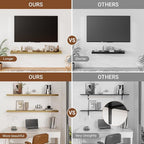 Heimlove Floating Shelves for Wall Set of 2, 9.3" Deep Wall Shelves, 39.4" W x - Image 3