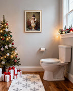VIYYIEA Winter Framed Wall Art for Living Room, Snowman in Bathroom Canvas - Image 7