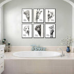 Funny Bathroom Wall Art Black and White Bathroom Posters Decor Rustic Donkey - Image 7
