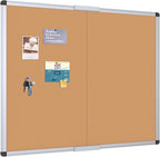 VIZ-PRO Large Cork Bulletin Board/Foldable Noticeboard, 48 X 48 Inches by VIZ-PRO