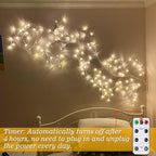 Willow Vine Lights with Remote for Wall: 7.5ft LED Enchanted Vines Lights DIY - Image 4