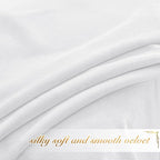 NICETOWN White Velvet Curtains 63 inches - Image 5