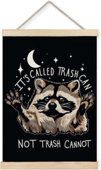 Foritho Funny Motivational Raccoon Meme Poster Wall Art Framed by Unknown