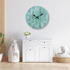 14 Inch Teal Wall Clock - Image 7