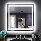 LOAAO 32"X32" LED Bathroom Mirror by LOAAO