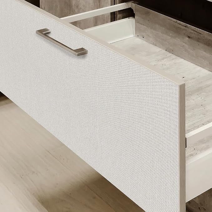 SHUFA Beige Cotton-Like Textured Grasscloth Wallpaper Matte Thick Real Woven - Image 7