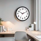 DAXSMY Wall Clock Analog 10 Inch Silent Non Ticking Battery Operated Modern - Image 8