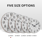 Wall Clock, Country Round Clocks Farmhous Wall Decorative - Image 3