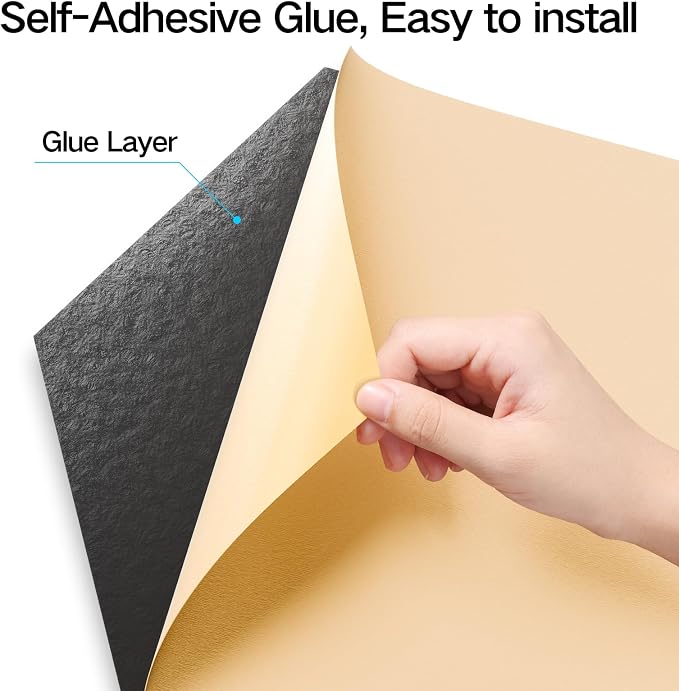 22-Pack Self-Adhesive Acoustic Panels, Flame-Resistant Soundproof Foam. Absorbs - Image 2