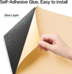 22-Pack Self-Adhesive Acoustic Panels, Flame-Resistant Soundproof Foam. Absorbs - Image 2