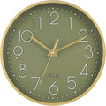 Wall Clock Green, 8 Inch Modern Wall Clocks Battery Operated Silent Non Ticking by HorizentWallClock
