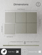 Bumusty Large Cork Board 36" x 24" Alternative - Image 3