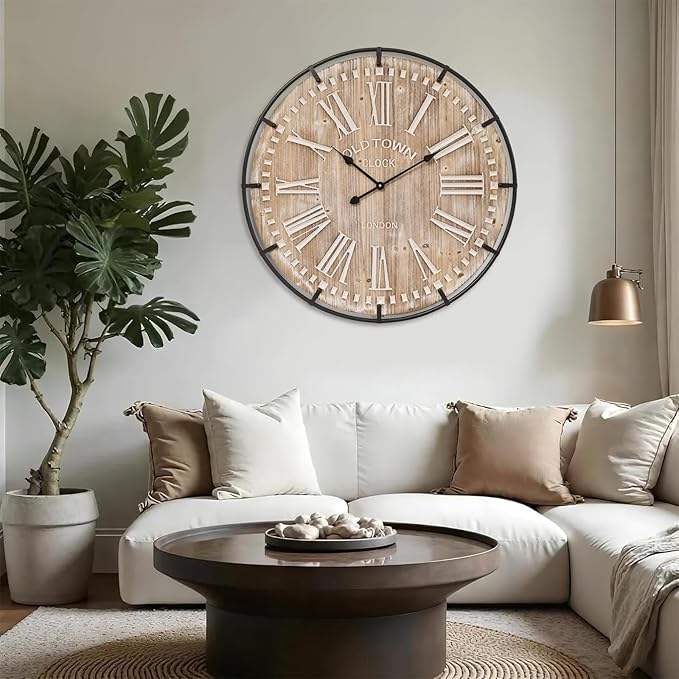 Farmhouse Wall Clock 30 Inch - Image 5
