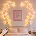 Cherry Blossom Tree Branch Lights: Cherry Blossom Willow Vine Garland by SolarOutdoorLights