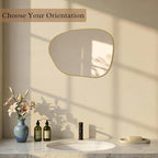 PERFNIQUE Irregular Wall Mirror Asymmetrical Mirror, Decorative Modern Wall - Image 4