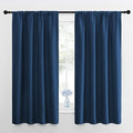 NICETOWN Kitchen Curtains, Short Blackout Curtains & Drapes, Moroccan Blue by NICETOWN