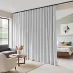 RYB HOME 100% Blackout Sliding Door Curtain, Extra Wide Room Divider Curtain by RYBHOME