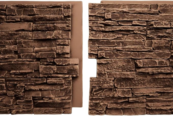 EverStone Canyon Ridge Faux Stone Panel, 45 3/4"W x 24 1/2"H x 1 1/4"D - Image 10