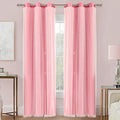XiDi Curtains for Bedroom Decor Pink34/96/1 US by Addsomecolortolife