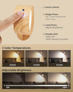 LED Wall Mounted Lights, Rechargeable Wall Sconces Lamp, 3 Color Temps & Remote - Image 5