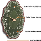 Mid Century Retro Irregular Shape Wall Clock, Silent Non-Ticking Battery - Image 2