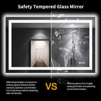 LOAAO 48"X30" LED Bathroom Mirror - Image 8