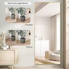 Koonmi 71"x30" Floor Mirror Full Length, Bedroom Floor Body Mirror - Image 3