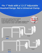 Over-Blinds Curtain Rod Brackets - Image 4