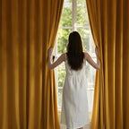 NICETOWN Yellowish Gold Velvet Curtains 84 inches Long - Image 2