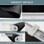 AOSKY Cordless Roller Shades Blackout Blinds - Image 3