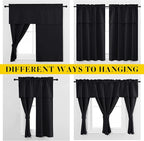 NICETOWN Black Blackout Curtains - Image 2