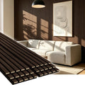 EVERECO 6 Pack Wood Slat Acoustic Wall Panels 92.5" × 7.87", 3D Sound Absorbing by Unknown