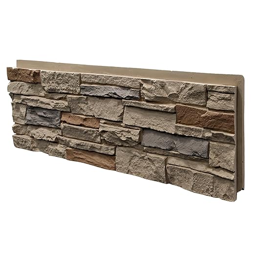 ROOMTEC 1-Pack Faux Stone Wall Covering Panels by ROOMTEC