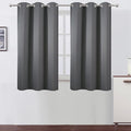 LEMOMO Frost Grey Blackout Curtains, 42 x 54 Inch Length, Grommet Bedroom & by Lemomo