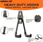 Pack 13 Garage Hooks Heavy Duty | Multi-Sized Wall-Mounted Tool Hangers - Image 3