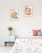 HesenDot Unframed Floral Wall Art Set of 3, 12x16in Flower Market Canvas Prints - Image 4