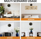 Modern Silent Wall Clock, 12 Inch Non-Ticking Battery Operated Clock, Round - Image 8