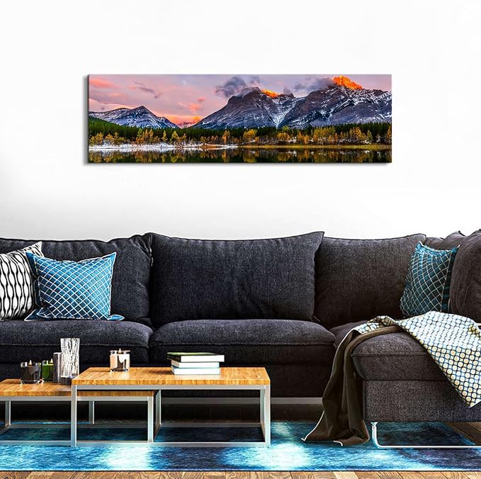 Sunset Landscape Canvas Wall Art - Image 4