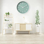 HZDHCLH Green Wall Clocks Battery Operated, 12 inch Silent Non Ticking Modern - Image 5