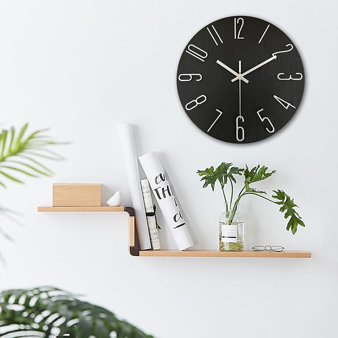 AIRUIFU Wall Clock 12 Inch Silent Non-Ticking Modern Clocks Battery Operated - Image 7