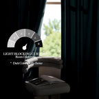NICETOWN Stone Blue Velvet Curtains & Drapes 108 inches Long - Image 4