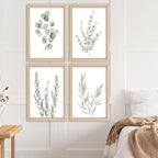 YWJKWLGS Botanical Watercolor Prints Sign Sage Green Eucalyptus Wall Decor - Image 6
