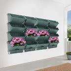 Vertical Wall Planter with 16 Pots, Hanging Garden Plant Flowerpot Holder - Image 4