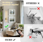Battery Operated Modern Wall Sconces, Dimmable Wireless Wall Light Set of Two - Image 2
