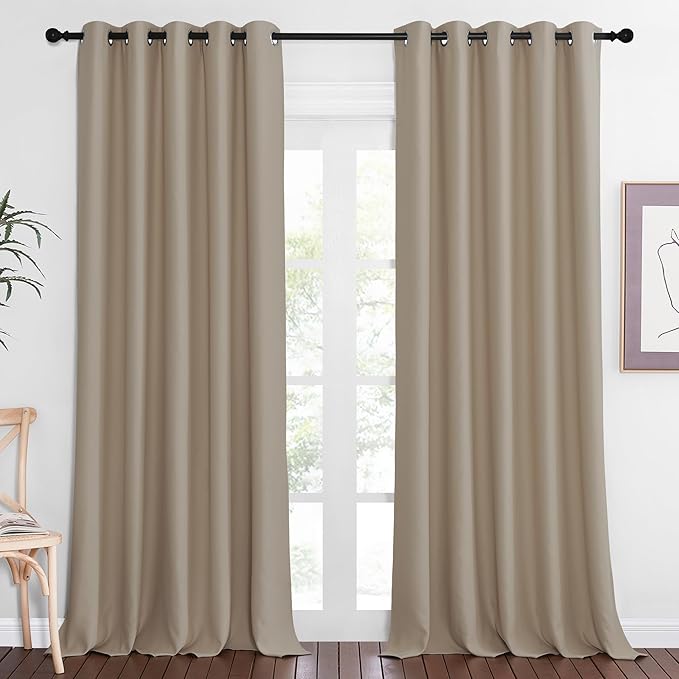 NICETOWN Blackout Curtains 84 Inch Length, Thermal Insulated Curtains by NICETOWN