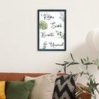 YWJKWLGS Boho Bathroom Wall Art, 11x16 Inch Green Eucalyptus Monstera Decor - Image 6