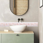 AbaBoorty Pink Flower Pattern Wallpaper Trim - Image 3